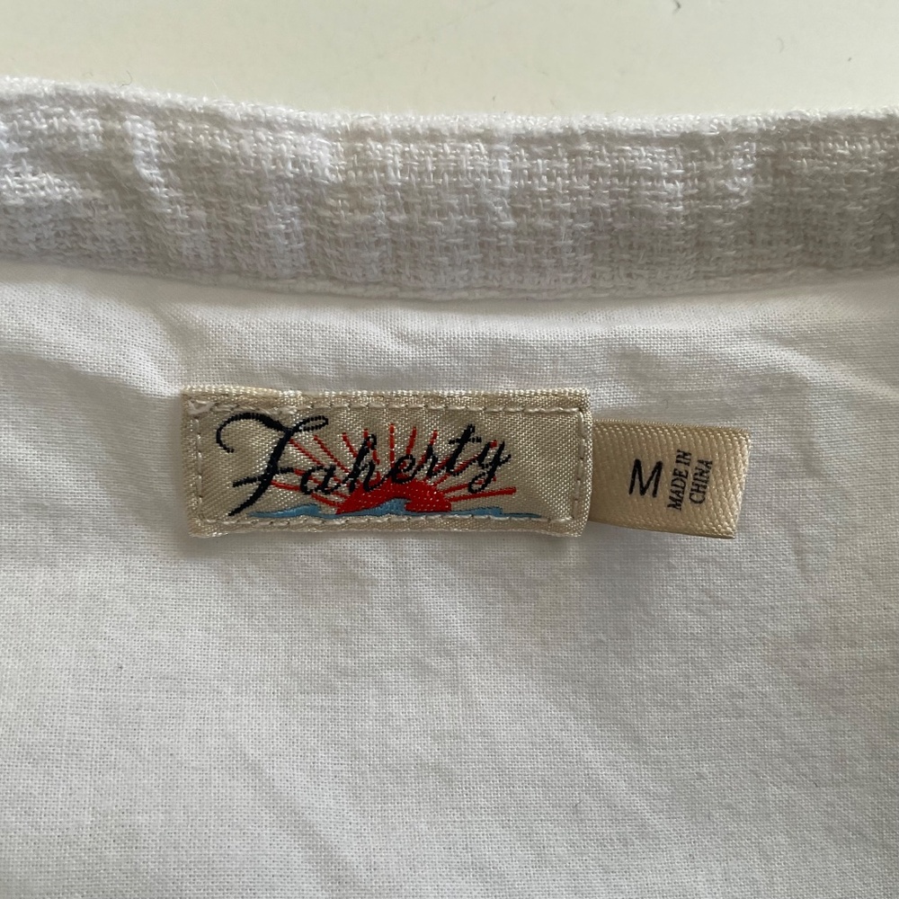Faherty White Sleeveless Midi Tunic Dress - Picture 4 of 13